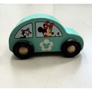 Melissa & Doug Disney Minnie Mouse Wooden Car 3" Push Toy